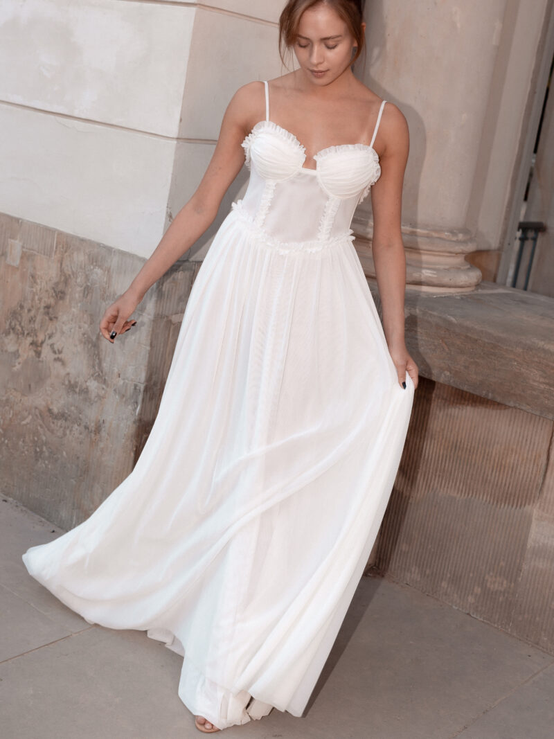 Bella Dress Maxi - ivory white Sample Sale