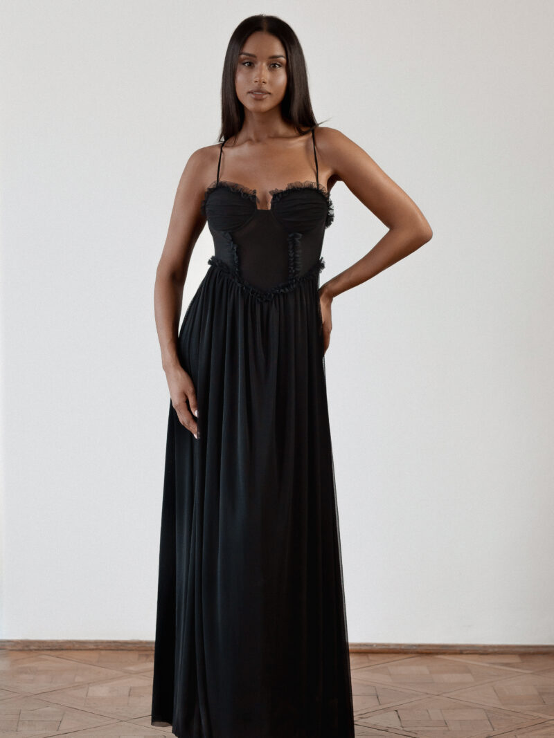 Bella Dress Maxi - black Sample Sale