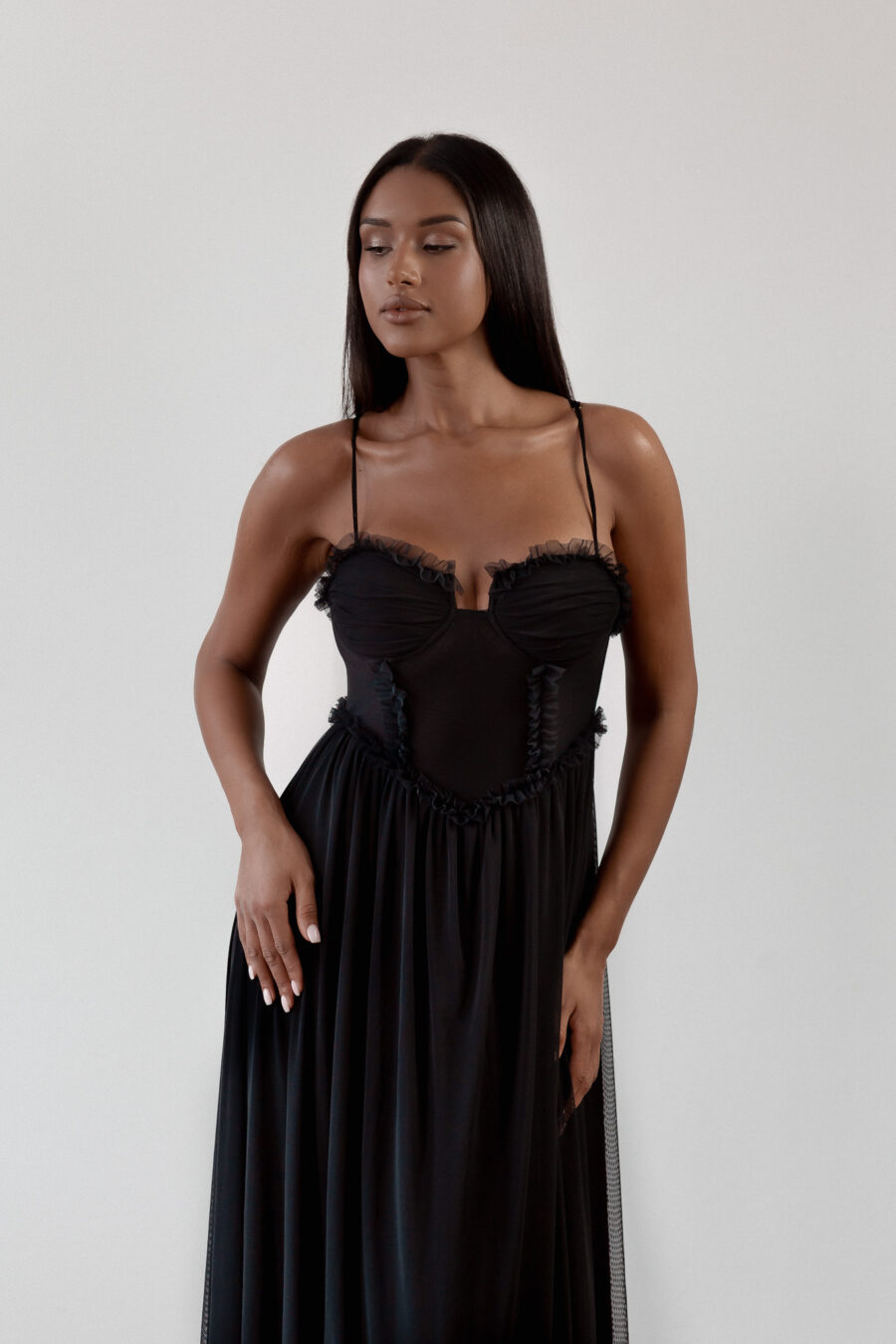 Bella Dress Maxi - black - Image 3