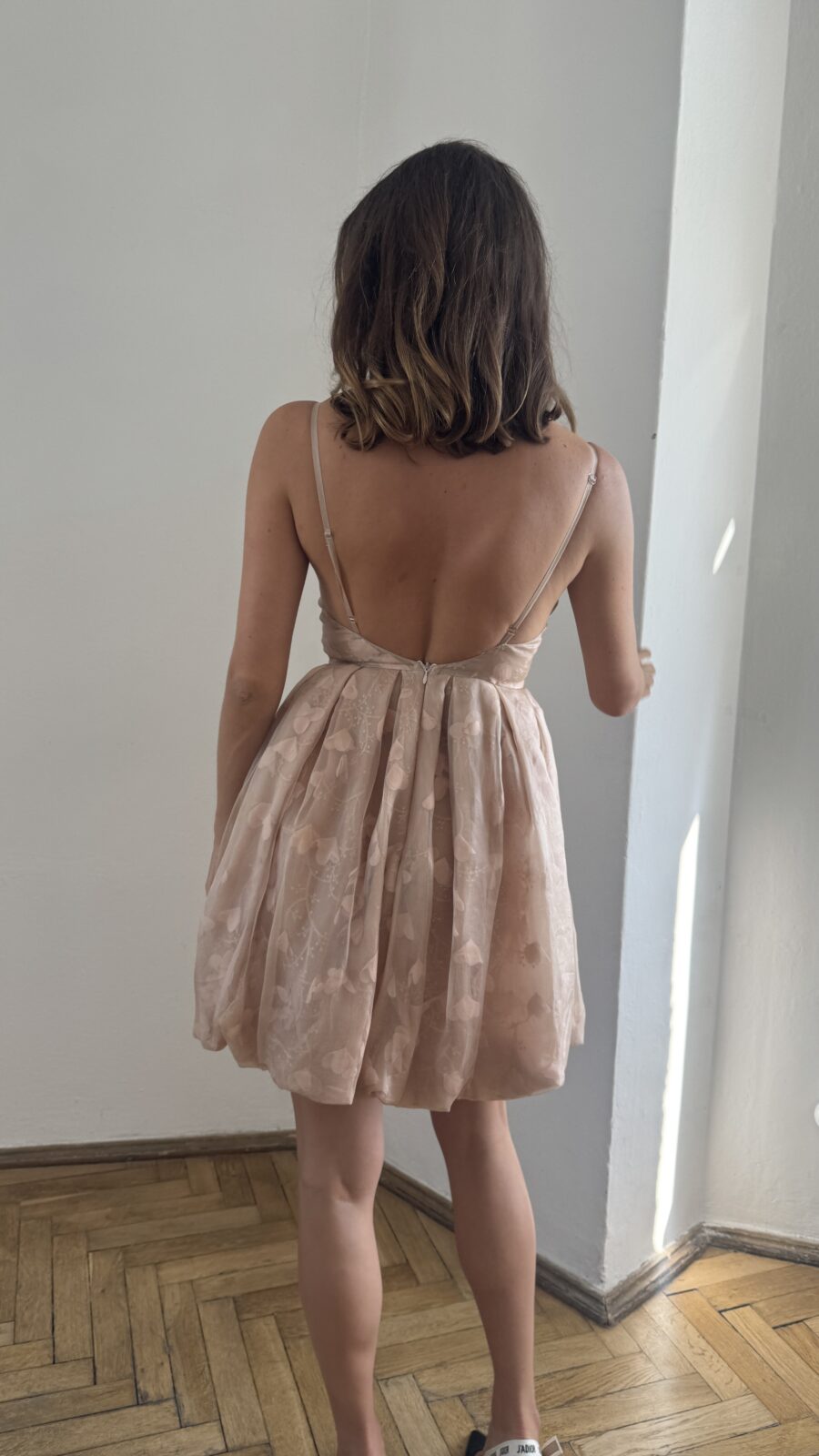 Bubble flowers silk dress - Image 7