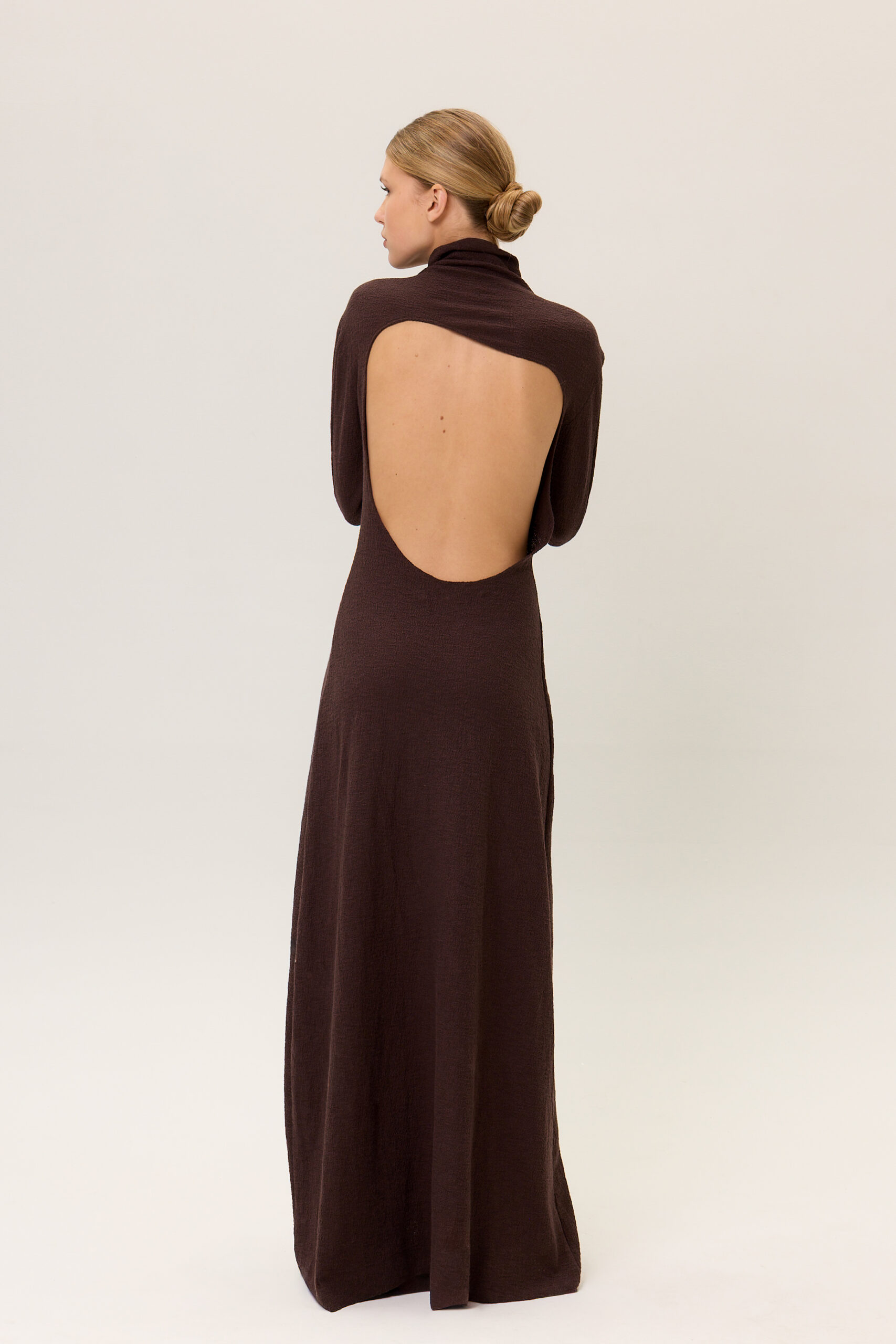 Leia Maxi Dress Chocolate Brown
